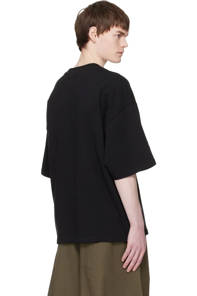 Entire Studios Black Heavy Boxy T-shirt, photo 3 of 4 from SSENSE