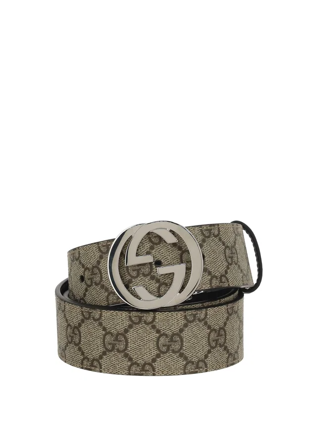 Gucci Gg Belt — Beige in Beige Canvas from HEWI