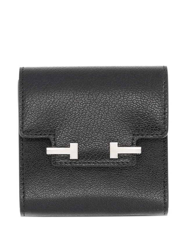 Tom Ford Aube E-W Card Case — Black Calfskin Wallets & Purses in Black Calfskin from HEWI