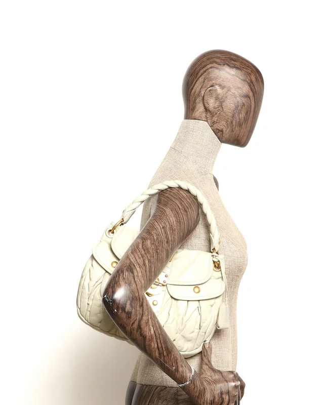 Miu Miu Matelassé Coffer Bag in Satin from A Retro Tale, photo 8 of 8