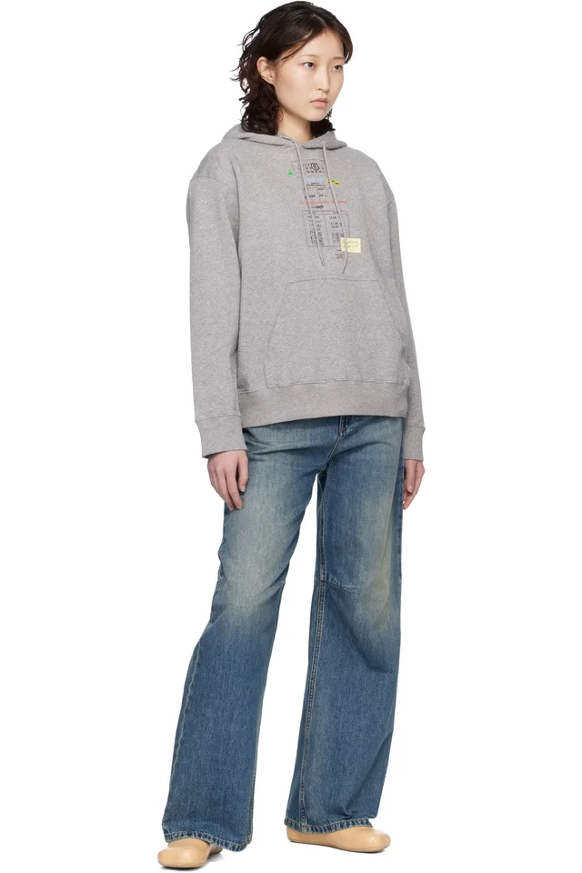 MM6 Maison Margiela Blue Wide-Leg Jeans, photo 4 of 4 from SSENSE