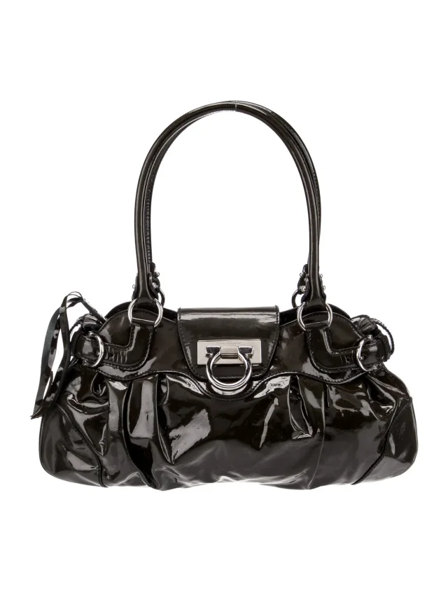 Ferragamo Shoulder Bag Other bag in Black Patent leather from The RealReal