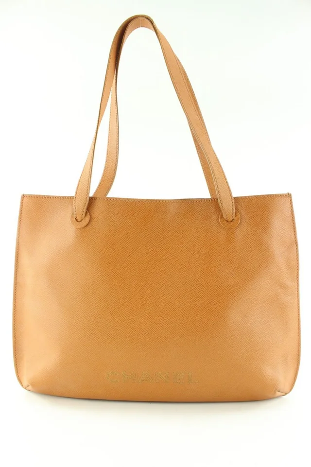 Chanel Sesame Brown Tan Caviar Leather Shoulder Bag Tote in Brown Caviar leather from Bagriculture