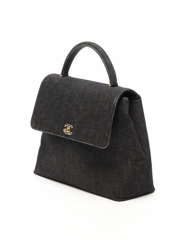 Chanel Kelly Denim Top Handle Bag in Denim from A Retro Tale, photo 2 of 12