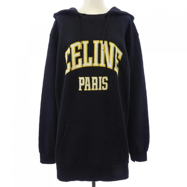 Celine Oversize Hoodie Black in Black from The Reluxe
