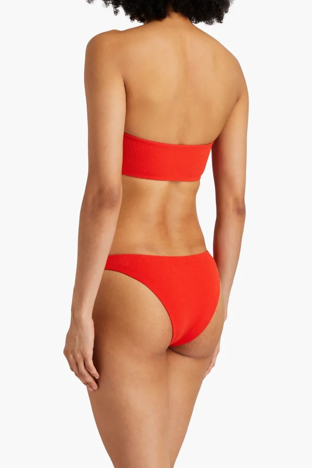 Jade Swim Most Wanted Terry Bikini Briefs in Tomato red, photo 5 of 5 from THE OUTNET
