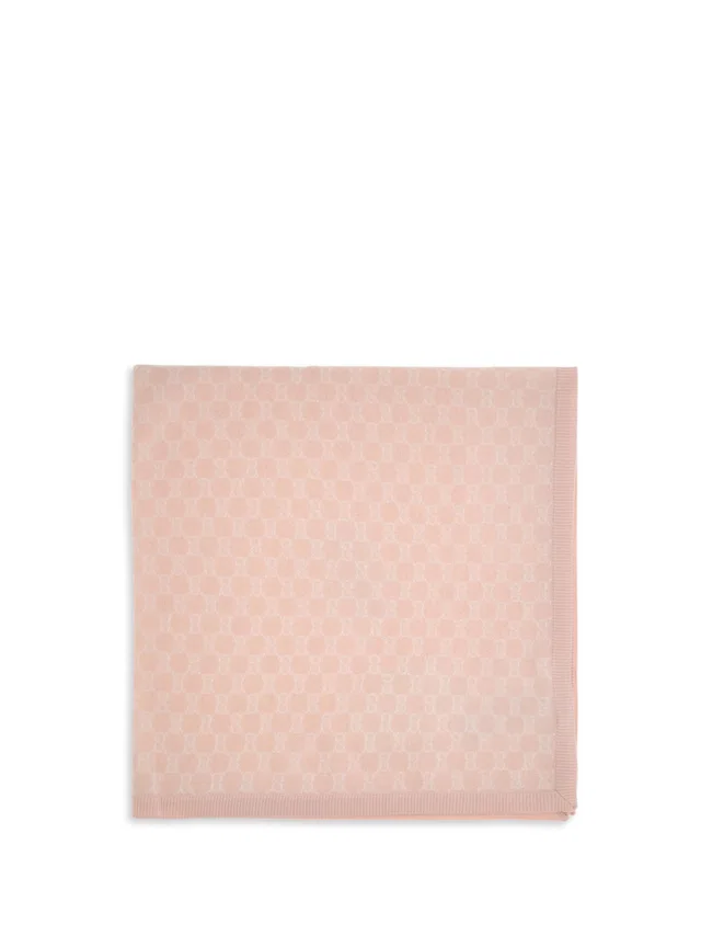 Gucci Merino Wool Gg Motif Scarf — Pink Ovis Aries Scarfs in Pink Wool from HEWI