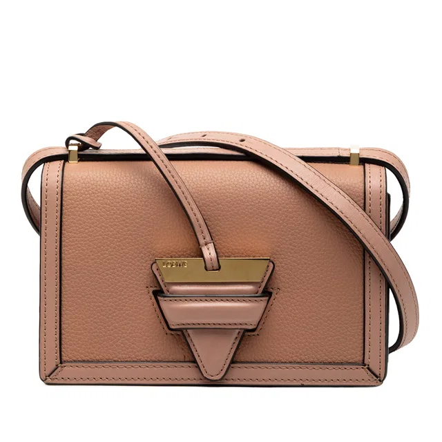 Brown LOEWE Mini Grained Calfskin Barcelona Crossbody in Brown Caviar leather from Designer Revival, photo 1 of 1