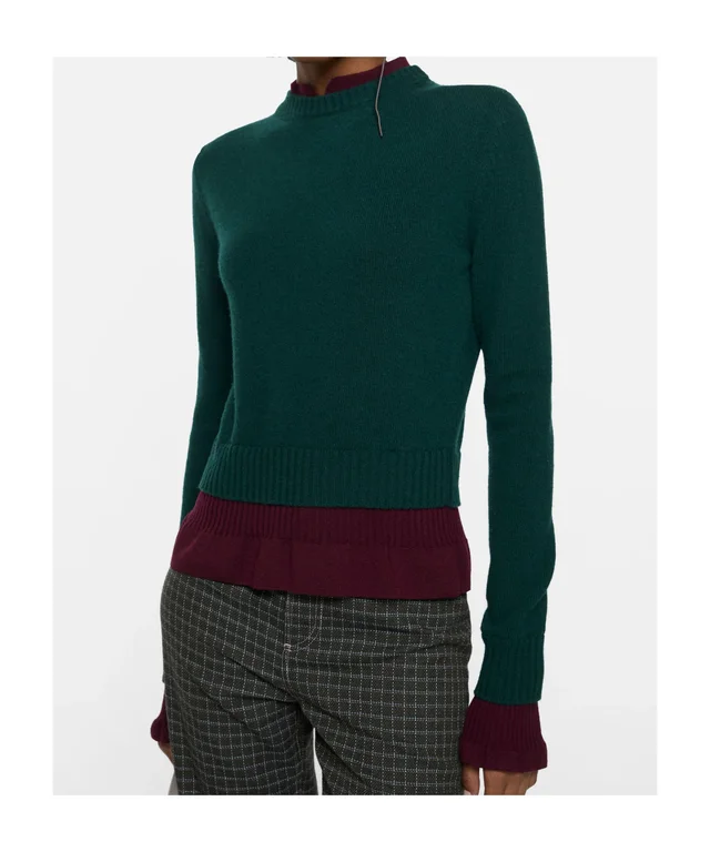 Acne Studios ruffled layered-effect sweater, photo 4 of 6 from SENSER