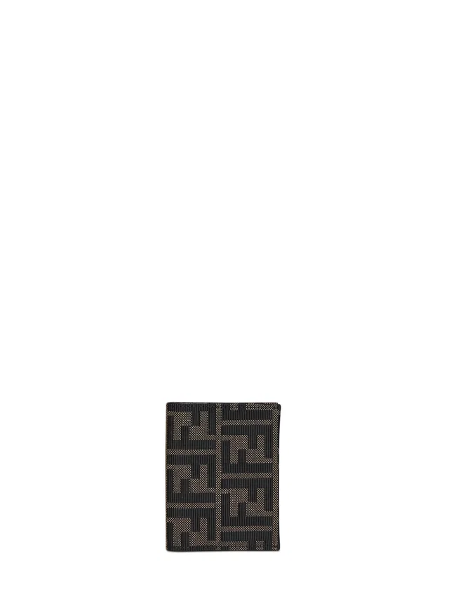 Fendi Ff Zucca Jacquard Card Case — Brown Polyester Wallets & Purses in Brown Woven leather from HEWI
