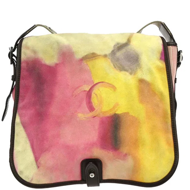 Chanel 2014-2015 Yellow Suede Flap Shoulder Bag in Yellow Suede from AMORE Vintage Tokyo