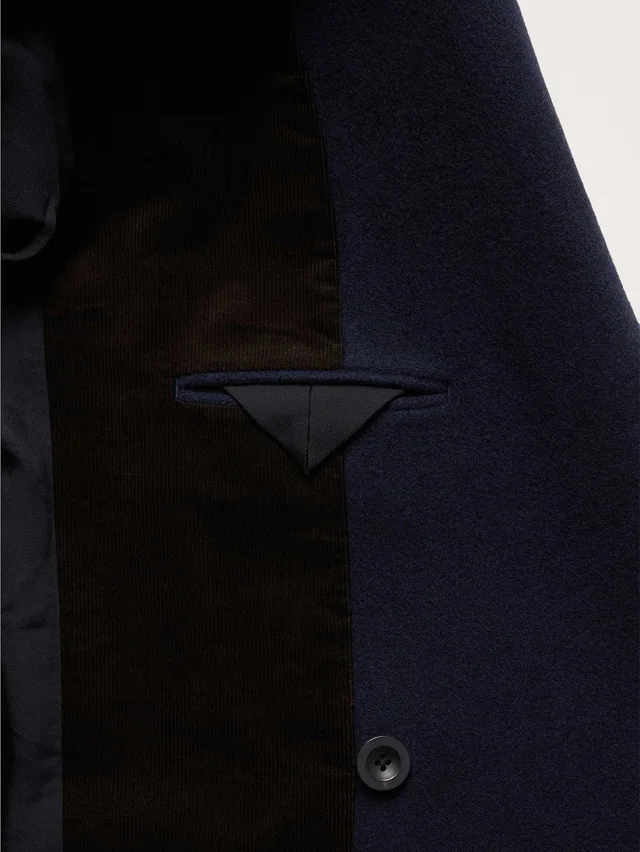 Banana Republic Italian Melton Peacoat in Dark Navy Blue, photo 5 of 8 from Banana Republic (Canada)