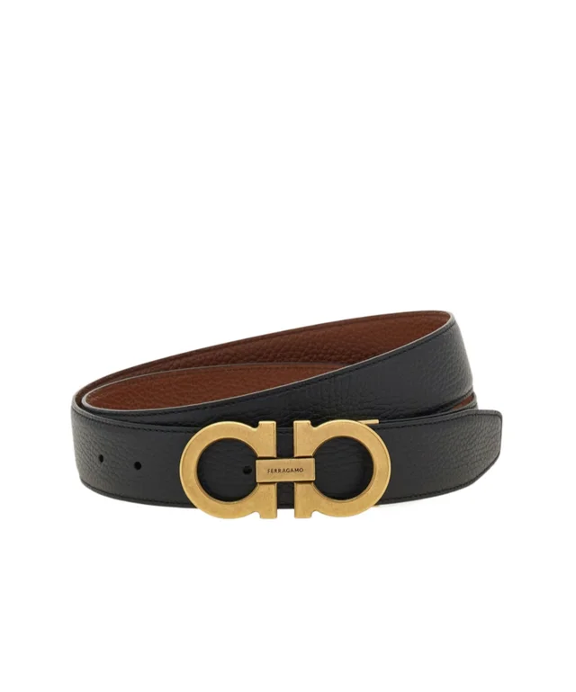 Salvatore Ferragamo Reversible and adjustable Gancini belt, photo 2 of 6 from SENSER