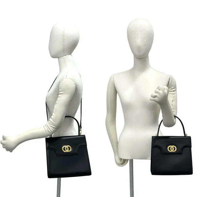 Celine 2way Shoulder Bag in Black Leather from LuxUness, photo 2 of 10