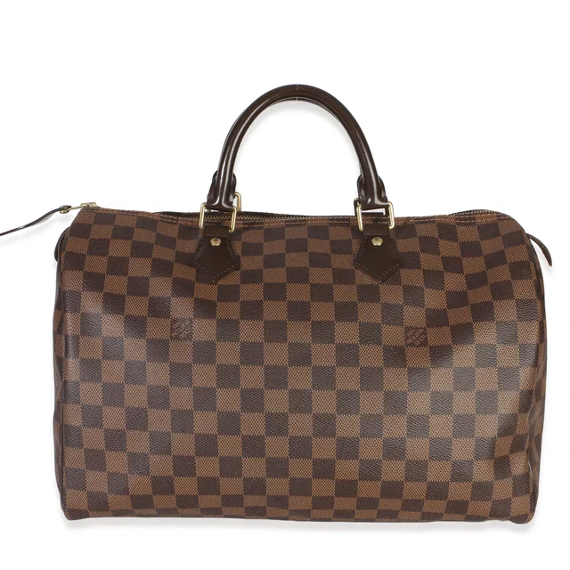 Louis Vuitton Damier Ebene Canvas Speedy 35 in Brown Canvas from myGemma