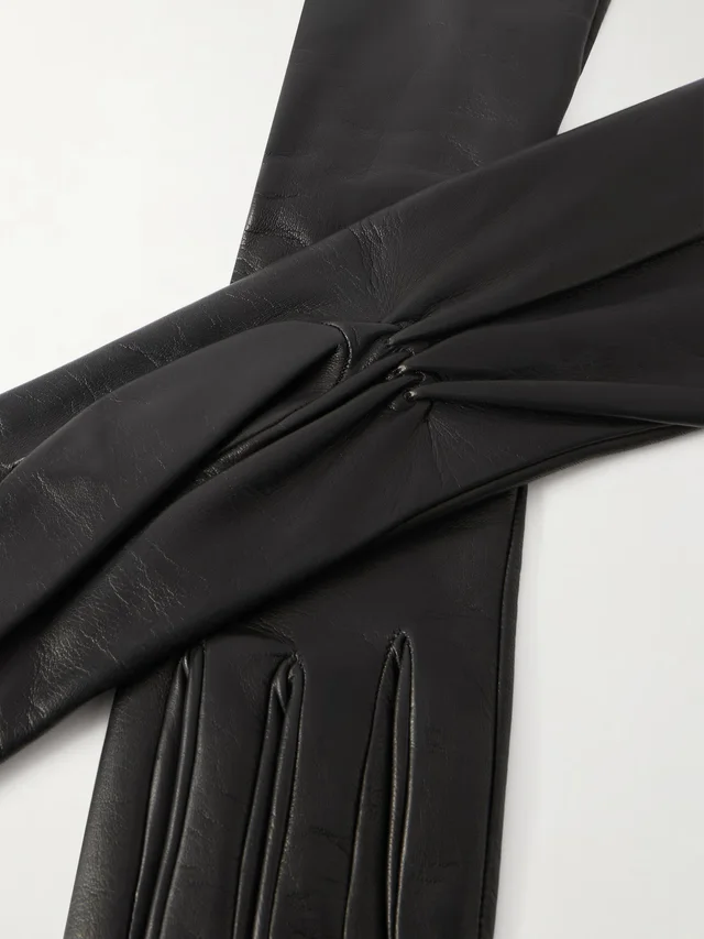 TOTEME Leather gloves in Black, photo 2 of 2 from NET-A-PORTER (Canada)