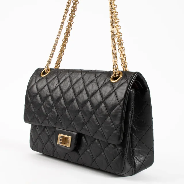 Chanel Aged Calfskin Medium Reissue 2.55 Bag in Black Calfskin from Labellov, photo 3 of 9