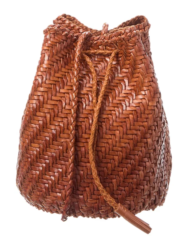 Dragon Diffusion Pompom Double Jump Leather Bucket Bag, image 1 of 1 from Rue La La