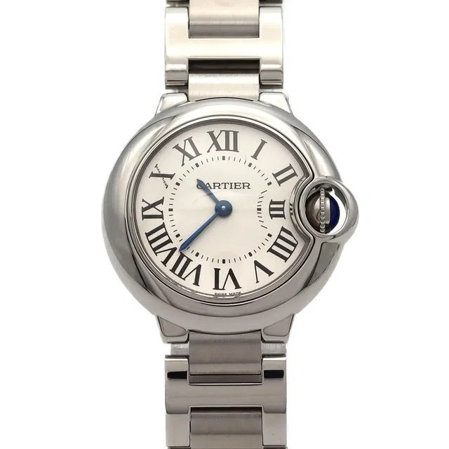Cartier Ballon Bleu SM SS Quartz Watch in Blue from The Reluxe