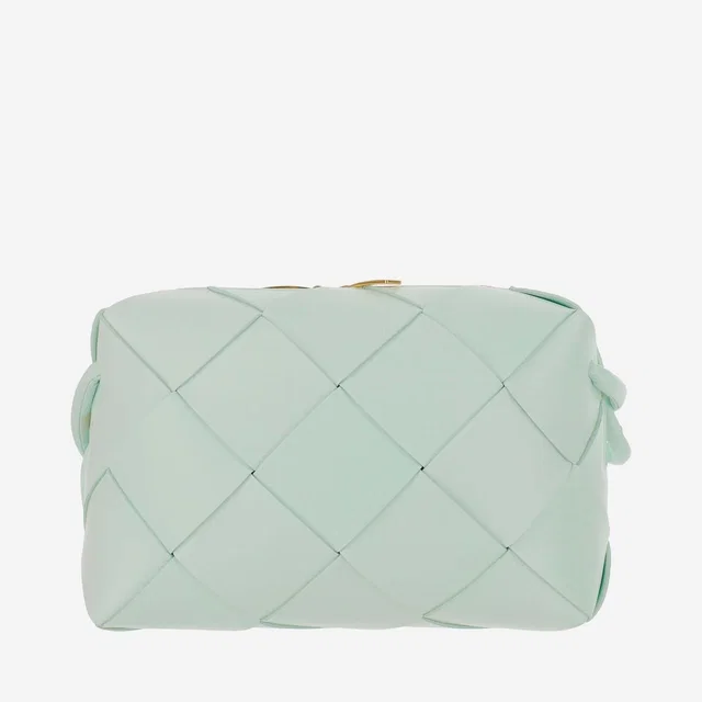 Bottega Veneta Small Cassette Shoulder Bag — Green Lambskin in Green Lambskin from HEWI