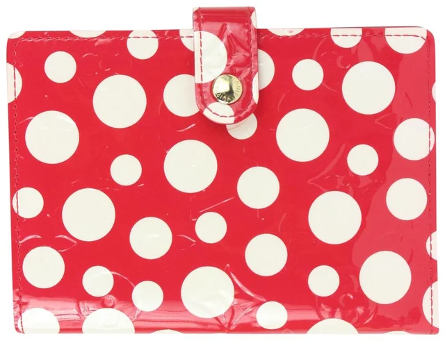 Louis Vuitton Red Kusama Vernis Infinity Dot Pumpkin Small Ring Agenda PM in Red Leather from Bagriculture