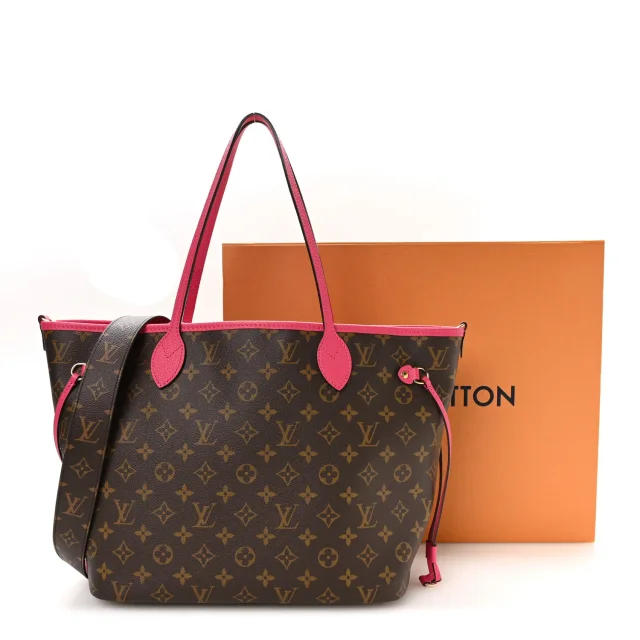 Louis Vuitton Monogram Inside Out Neverfull Bandouliere MM Rose Pondichery in Pink Coated canvas from FASHIONPHILE, photo 10 of 10