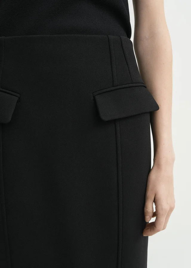 Totême Pleated Slit-Detailed Skirt, photo 6 of 6 from SENSER