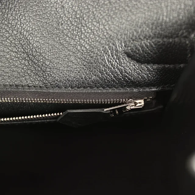 Hermès Birkin Sellier 30 Black Box Palladium Hardware in Black Calfskin from Madison Avenue Couture, photo 9 of 9