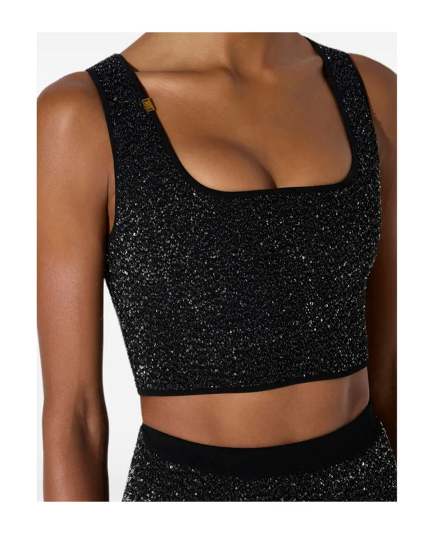 Elisabetta Franchi knit top with sequins, photo 3 of 5 from SENSER
