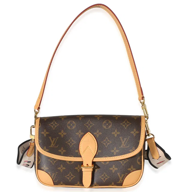 Louis Vuitton Black Monogram Canvas Diane in Black Coated canvas from myGemma