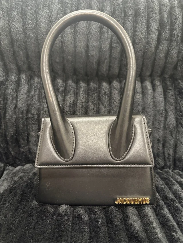 Jacquemus Mini Le Chiquito Top-Handle Bag in black Leather from Poshmark