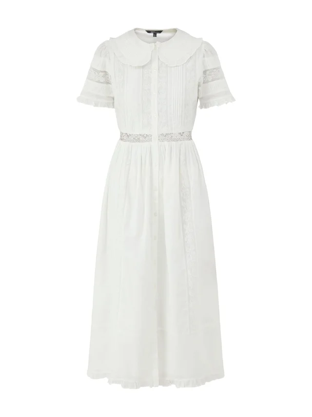 Nobody's Child Orla Cotton Midi Shirt Dress in White from Fenwick, photo 1 of 1