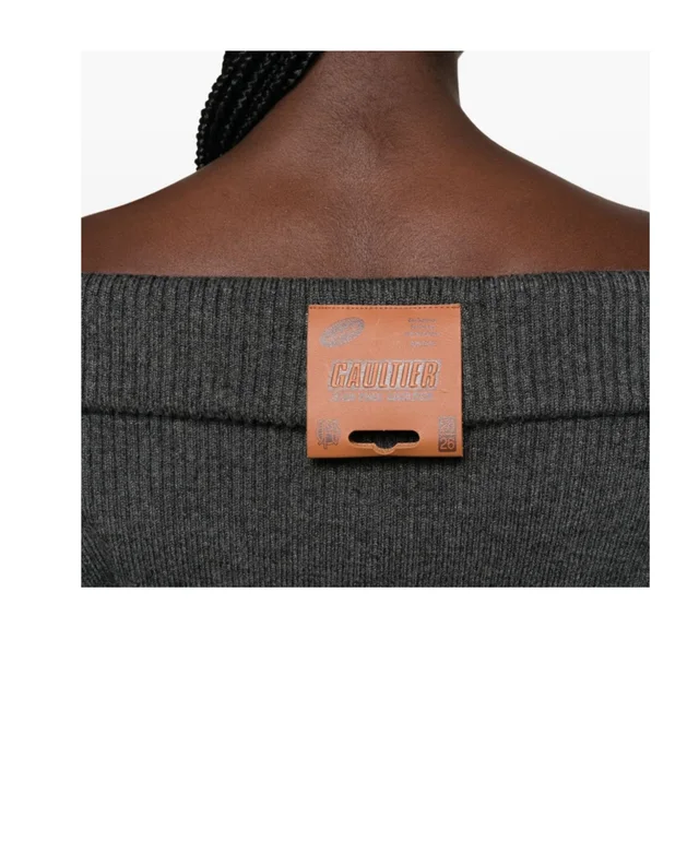 Jean Paul Gaultier Off-the-shoulder knit dress, photo 4 of 4 from SENSER