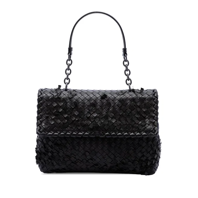Brown Bottega Veneta Nappa Intrecciato Tobu Olimpia Shoulder Bag in Brown Nappa leather from Designer Revival