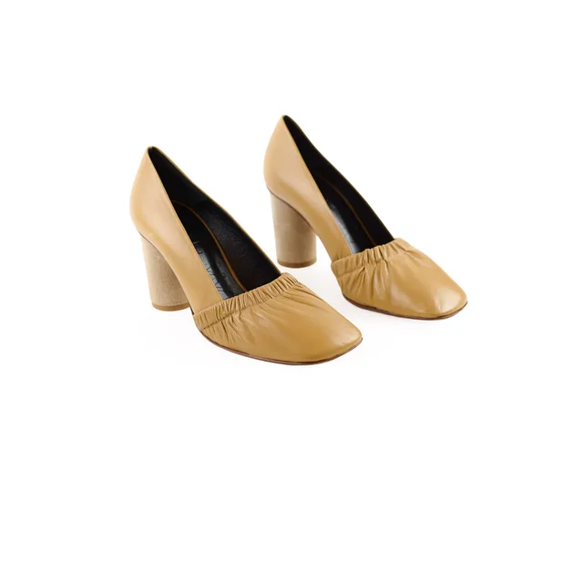 Loewe Tan Soft Ballerina Pumps Beige - Size 36 in Brown Leather from The Purse Affair