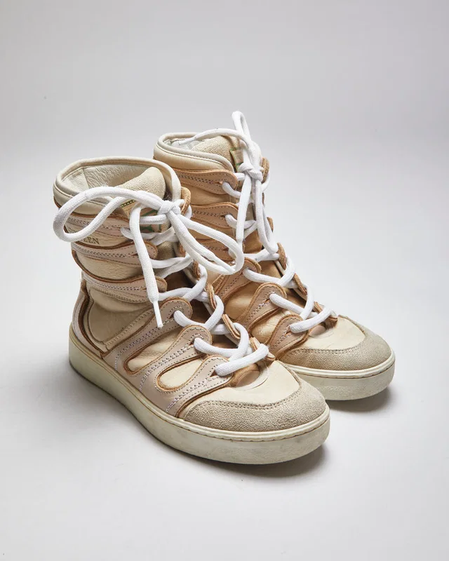 Puma x Alexander McQueen hi Top Trainers - Uk6 from Rokit Vintage