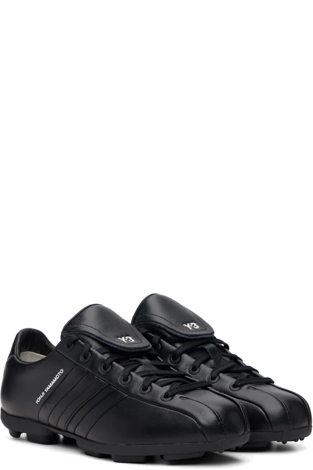 Y-3 Black Field Sneakers, photo 4 of 5 from SSENSE