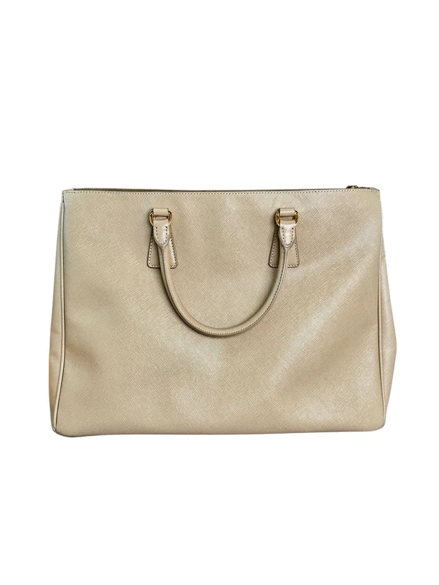 Prada Large Nude Saffiano Bag in Saffiano leather from Luxury Promise