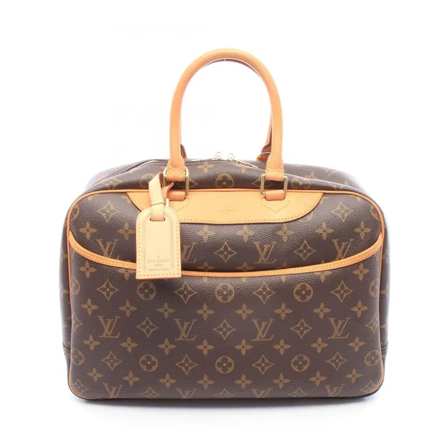 Louis Vuitton Handbag Deauville Bowling Vanity Monogram Leather in Leather from The Reluxe