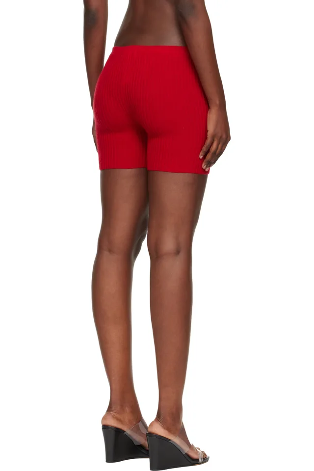 Judy Turner Red Biker Shorts, photo 3 of 4 from SSENSE