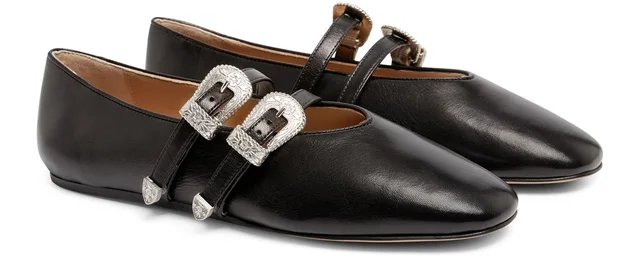 LE MONDE BERYL Claudia ballet flats in Black 100% lamb leather, photo 3 of 6 from 24S (Canada)