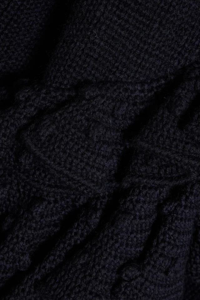 Valentino Garavani Ruffled Virgin Wool Mini Dress in Blue, photo 4 of 4 from THE OUTNET
