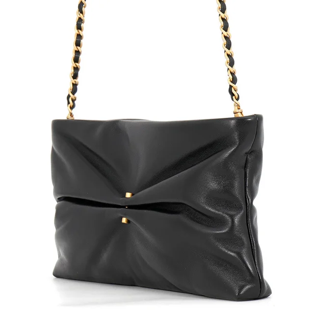 Chanel CC Logo Pearl ChainClutch Bag BlackAP4613 Shiny Lambskin in Lambskin from GALLERY RARE, photo 2 of 2