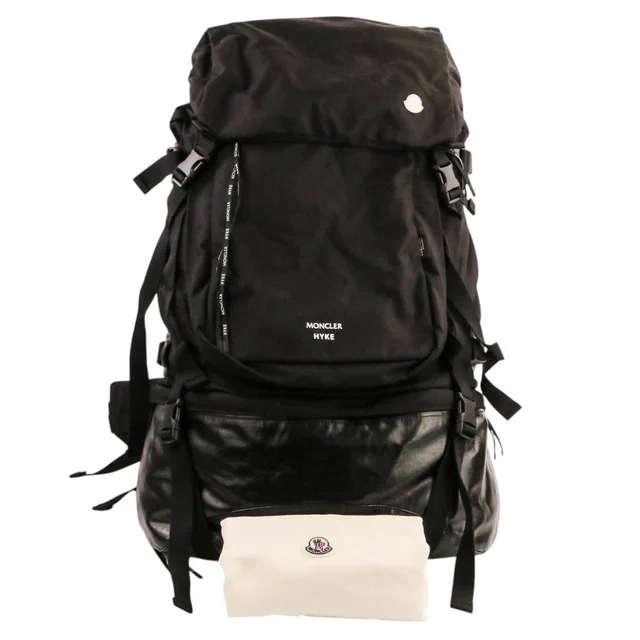 Moncler Hyke Collaboration Backpack Large Black in Black from The Reluxe