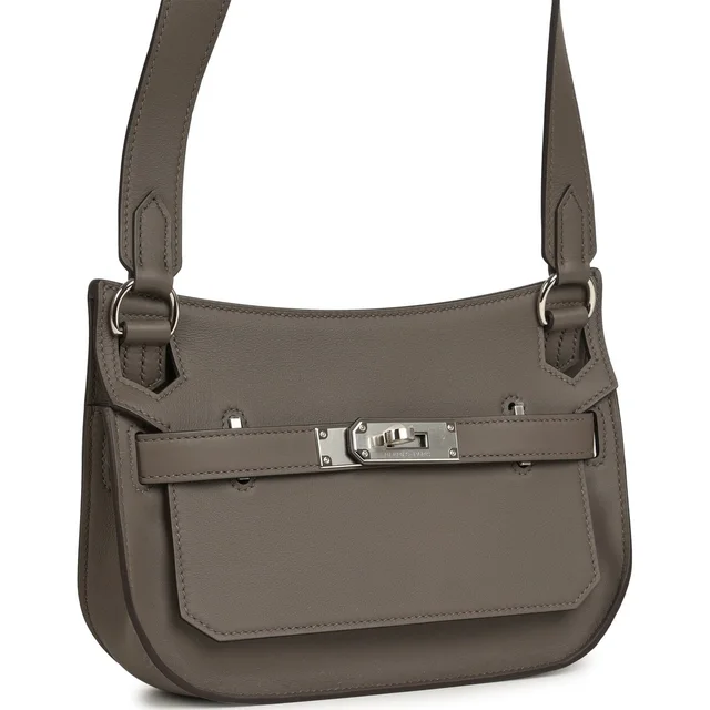 Hermès Jypsiere Mini Gris Meyer Swift Palladium Hardware in Grey Swift leather from Madison Avenue Couture, photo 2 of 2