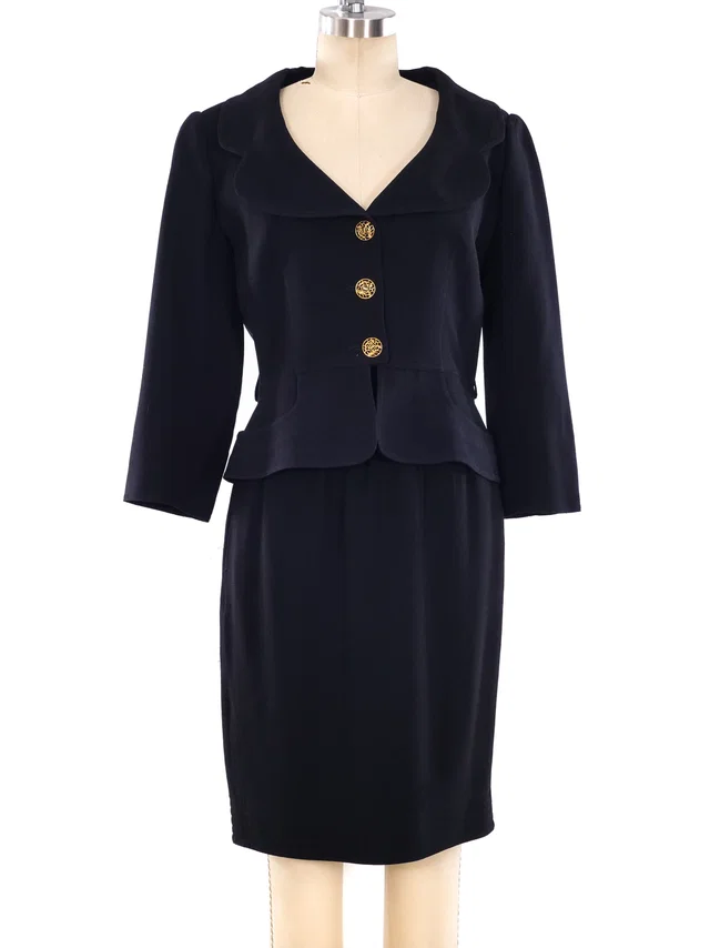 Fendi Silk Crepe Suit in Silk from Arcade Vintage