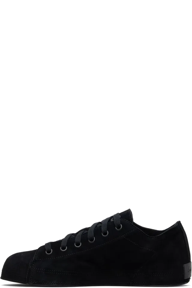 Y-3 Black Suede Nizzastar Lo Sneakers, photo 3 of 5 from SSENSE