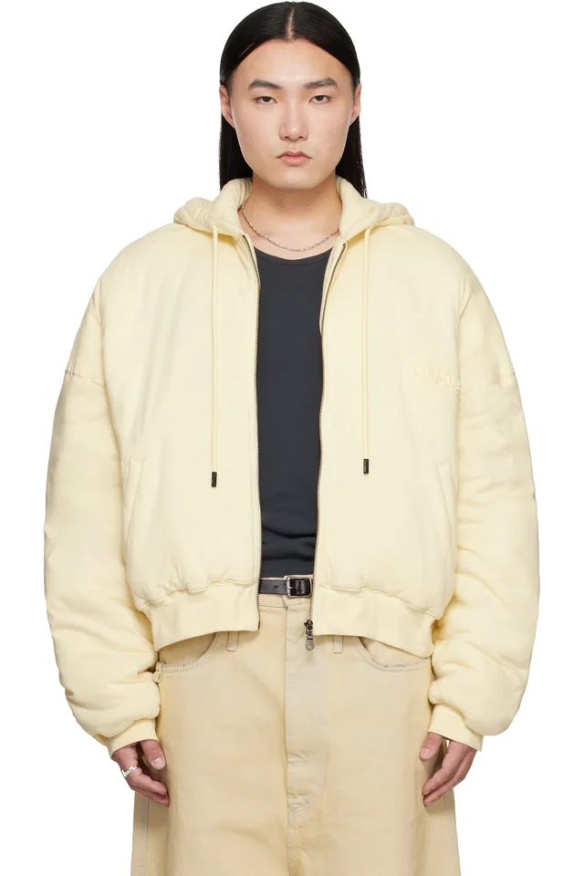 LU'U DAN Off-White Wadded Hoodie, image 1 of 1 from SSENSE