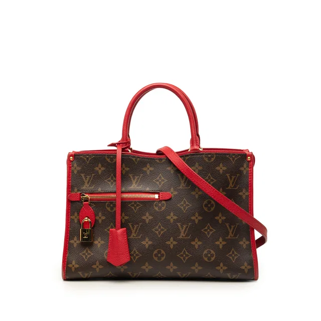 Brown Louis Vuitton Monogram Popincourt PM Satchel in Brown Coated canvas from Designer Revival