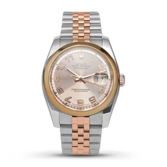 Rolex Datejust Automatic Chronometer Pink Dial Unisex Watch 116201 PAJ in silver|gold|pink|gray from Jomashop.com